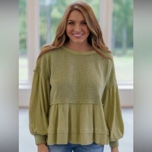 peplum sweater